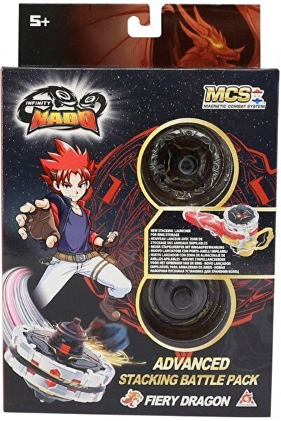 JUST TOYS Infinity Nado V Στοιβαζόμενο - Προηγμένη Έκδοση Πύρινος Δράκος (634...