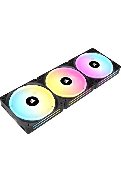 Corsair iCUE Link QX120 120mm RGB Fan Kit with Magnetic Dome Blade Holder for...