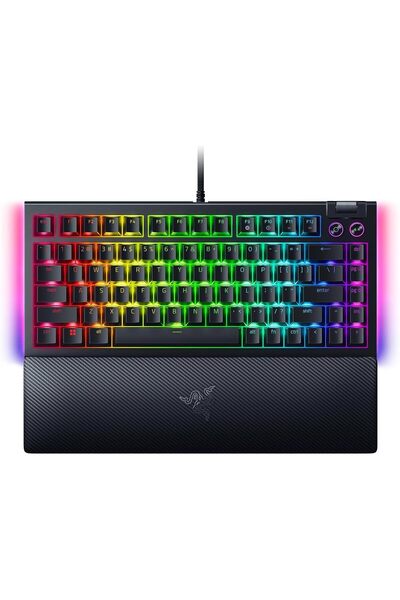 RAZER BlackWidow V4 75% Mechanical Gaming Keyboard, Hot-Swappable, Orange Tac...