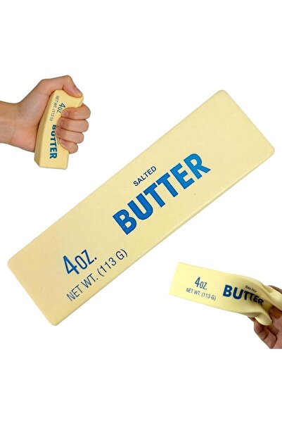 Generic Butter Stick Squishy Fidget Toy - Realistic Soft Sensory Squeeze Toy ...
