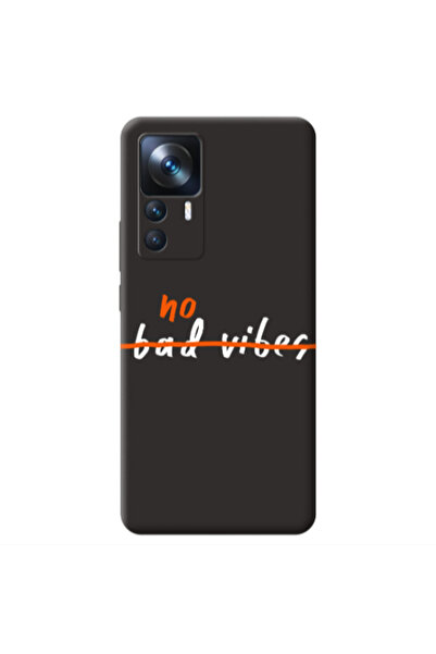 Other Xiaomi Mi 12T No bad vibes 2 Black Colored Silicone TPU Θήκη