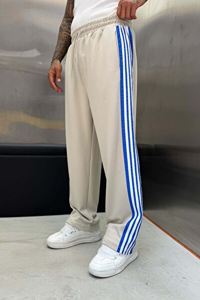 NOMARC Men's Sweatpants Oysho Colorful Striped Six Gray Oversize
