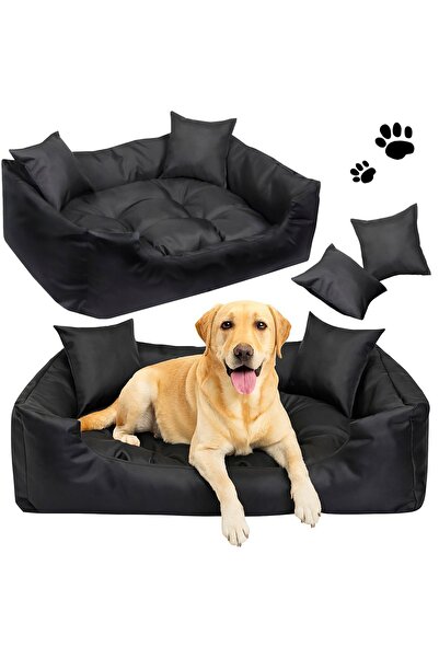 EDANTI Saltea impermeabilă tip canapea pentru câini 100x75 cm Negru