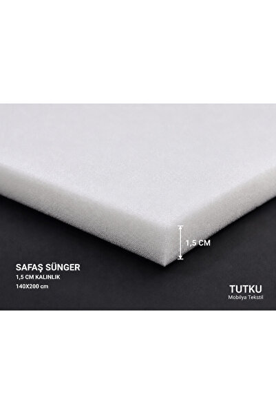 SAFAŞ 1.5 Cm Kalınlık 140x200 14 DNS Beyaz Sünger