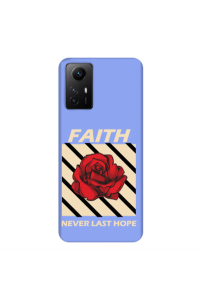 Other Xiaomi Redmi Note 12s Faith Never Last Hope Light Purple Colored Silico...