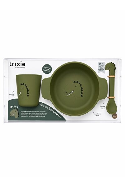 Trixie Green Mr.Dino Silikon Yemek Seti