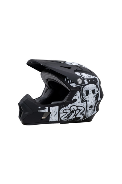 RAPTOR GRAVITY Full Face Kask (Impact-Pro) - Street Noir - L