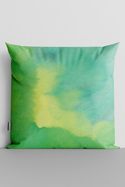 TicaretJet Watercolor Themed Double Sided Digital Printed Throw Pillow Cover ...