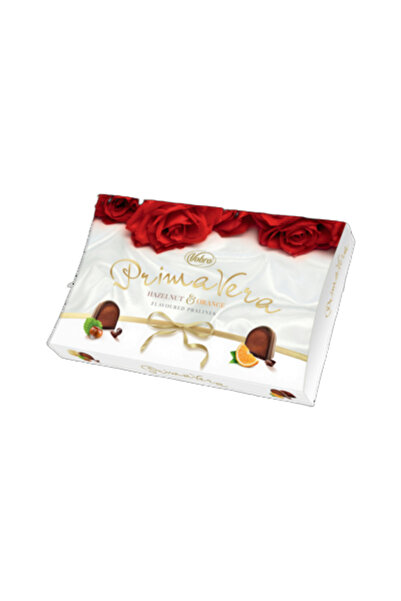 Vobro Praline PrimaVera cu umplutura de portocala si nuci, 140g