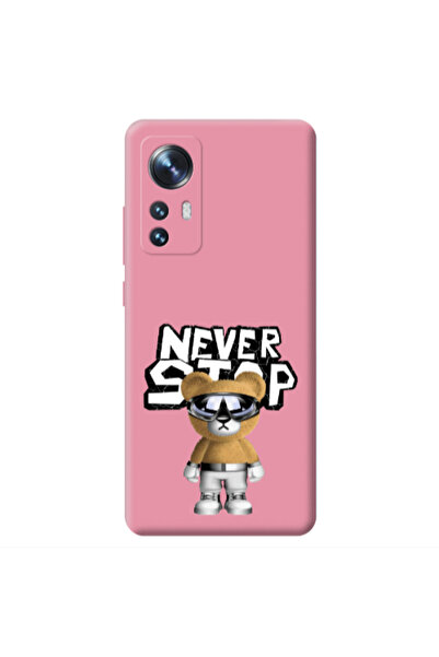 Other Xiaomi Mi 12 Never stop Pink Colored Silicone TPU Θήκη