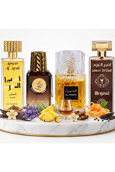 Ayelet Σετ 4 Ανδρικών Ανατολίτικων Αρωμάτων 100 ML - Ameer Al Arab Elixir + D...