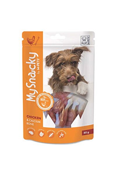 M-PETS Köpek Ödül Kalsiyumlu Kemik Tavuklu 80 G