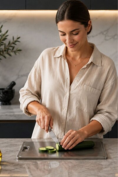 decorev Solingen Cutting Board Stainless Steel 2-Pack