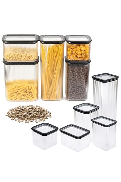 EDANTI Set de 5 recipiente alimentare din plastic, modulare