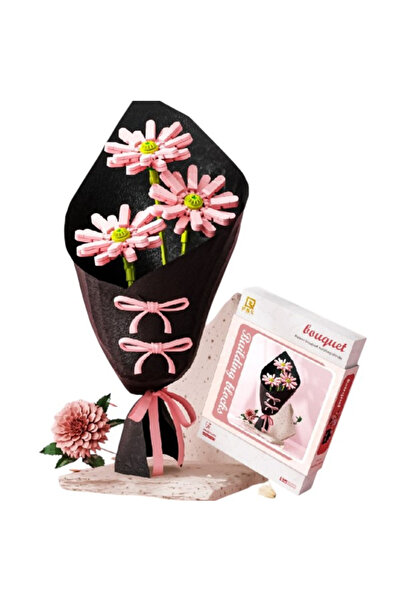 OEM Set de construcție buchet de flori roz, scară 1:36, 6 ani+