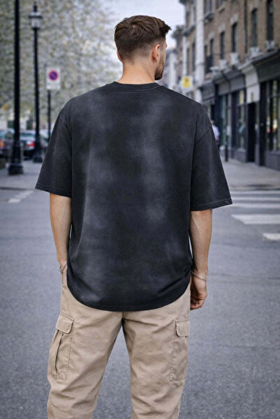 MODEN Black washed effect t-shirt