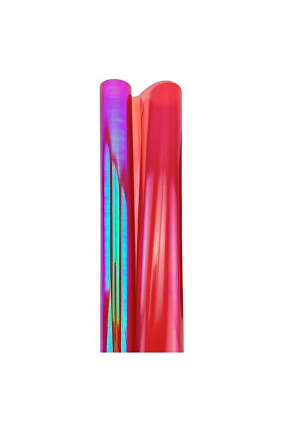 OEM Celofan pentru flori Hologramă Roșu 58 cm