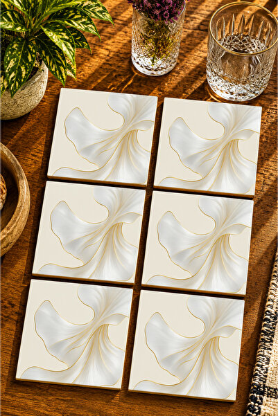 JHAAR Abstract - Bohemian Modern Set of 6 Coasters - Uv Printing Mdf - 10X10 cm