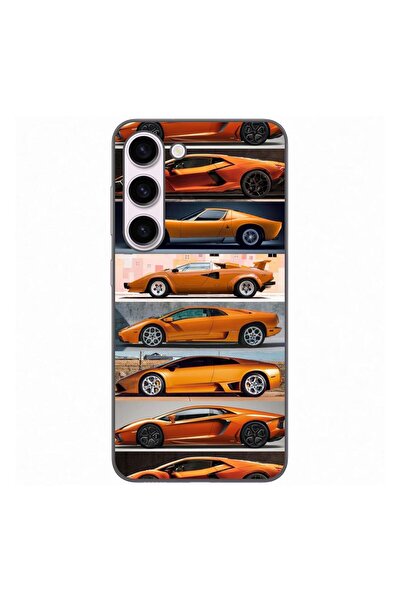 OEM Husa compatibila cu Samsung Galaxy S23 Silicon Gel Tpu Model Masini Lambo...