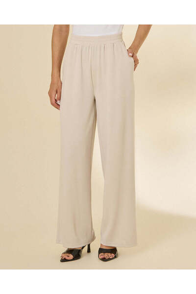 REDTAG Women Beige Wide Leg Active Pants
