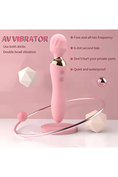 Sensvia Çift Başlı 12 Titreşim Modlu Bükülebilir Medikal Silikon Vibratör – USB Şarjlı Esnek Tasarım