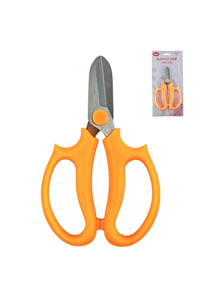 OEM Floral Scissors Iron + Plastic Orange 16.5/9.5 cm