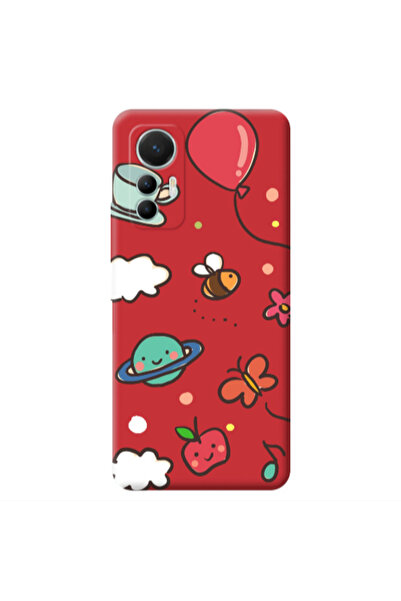 Other Xiaomi Mi 12 Lite cute little ones Red Colored Silicone TPU Θήκη