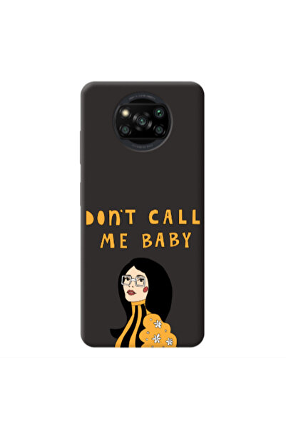 Other Xiaomi Poco X3 /X3 Pro Call me baby Black Colored Silicone TPU Θήκη