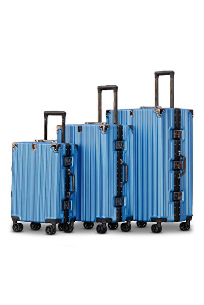 ZAAPPY Aluminum Frame Unbreakable Luggage 3Pcs Set (20/24/28 Inch) Polycarbon...