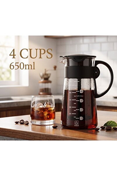HUBBYCHEF Soğuk Kahve Demleme Sürahisi - Cold Brew 650 ml