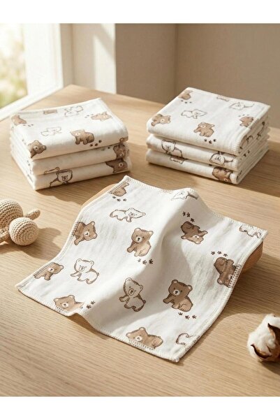Bebila Baby Mouth Wiping Wipes Baby 7 Pack Newborn 100% Cotton Sweat Cloth 21X21
