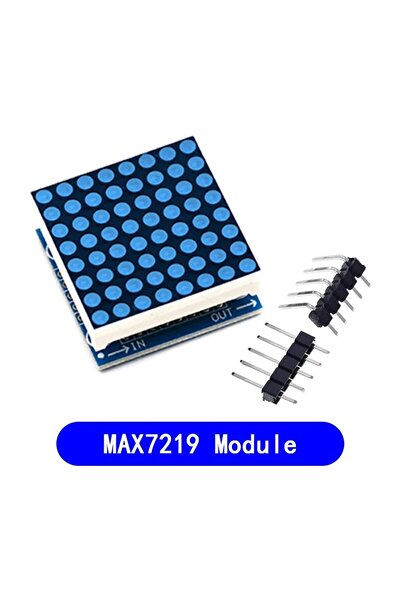 Generic MAX7219 Dot Matrix Module 8×8 – Μπλε
