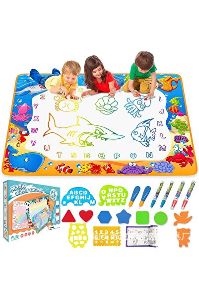 Arabest Water Doodle Mat 70*100cm,Kids Painting Writing Color Drawing Mat wit...