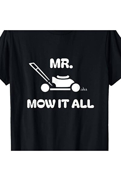 2mcup تي شيرت Grass Lawn Mower Outfit Mr Mow It All Mowing Landscaping Dad