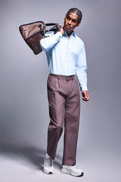 DeFacto Relax Fit Brown Trousers H0334Ax26Sm