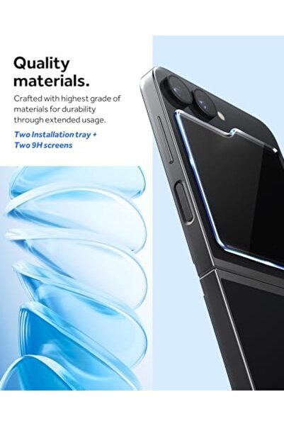 Yıldızan Edl Shop Galaxy Z Flip 6 Glass Screen Protector Easy Installation Fi...