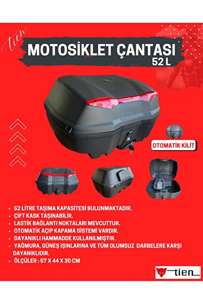 TIEN SC 52 MOTOSİKLET ÇANTASI SIRT DAYAMALI