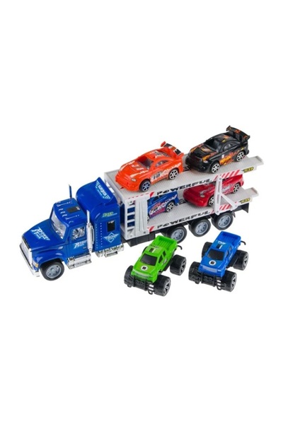 OEM Camion cu 6 vehicule de curse 1:32