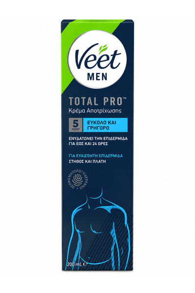 Veet for Men Κρέμα Αποτρίχωσης Για Ανδρες για Ευαίσθητη Επιδερμίδα 200ml