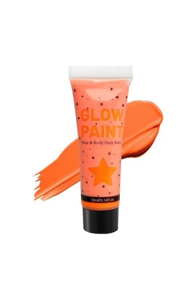 SELA Vopsea neon pentru față și corp 10ml Vopsea luminescentă Portocaliu 02