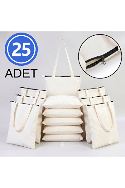 Boom town Unprinted Raw Cloth Bag with Zipper 100% Cotton |   35X40 cm |   14...