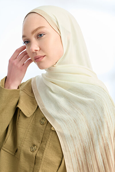 ELEGANT HARMONY LINORA DESEN ŞAL - EKRU - BEJ