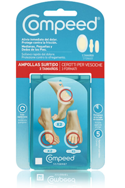 Compeed Επιθέματα για Φουσκάλες 3 Διαφορετικά Μεγέθη 5τμχ