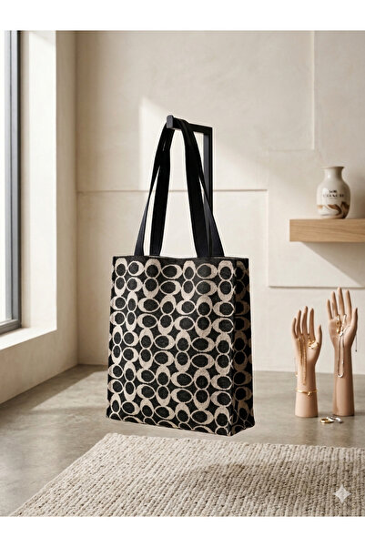 burjalmodah Practical Canvas Bag with Stylish Pattern – Suitable for Everyday...