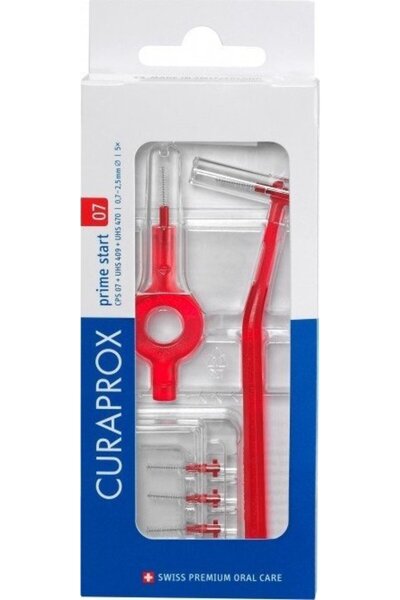 Curaprox CPS 07 Prime Plus Handy Μεσοδόντια Βουτρσάκια Κόκκινο Χρώμα 5Τμχ &am...