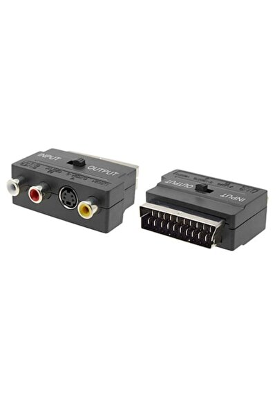 ZIK Adaptor SCART - 3 pini, Negru
