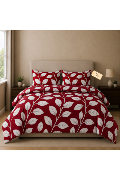 View star Viewstar 4 Piece Microfiber Bedding Set, 1 Printed Duvet Cover, 1 F...