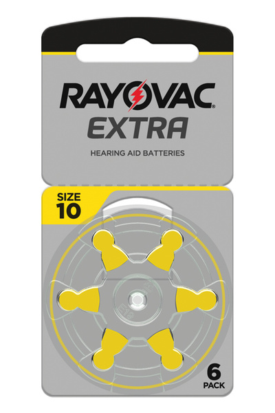 Rayovac μπαταρίες ακουστικών βαρηκοΐας 10MF, mercury free, 1.45V, 6τμχ