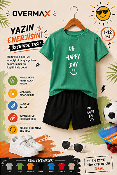 OVERMAX Oh Happy Day Dječji set sa printom – majica i šorts 2-dijelna kombina...