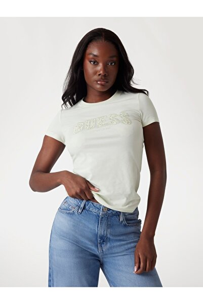 Guess Γυναικείο T-shirt W5GI04J1314 Κίτρινο